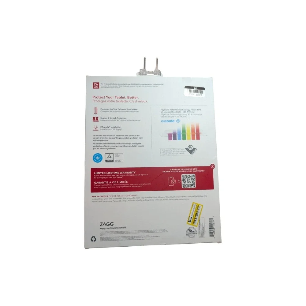LR ZAGG Visionguard Screen Protector - iPad Pro 11 Inch 1/2/3/4 Gen Air 4/5 Gen